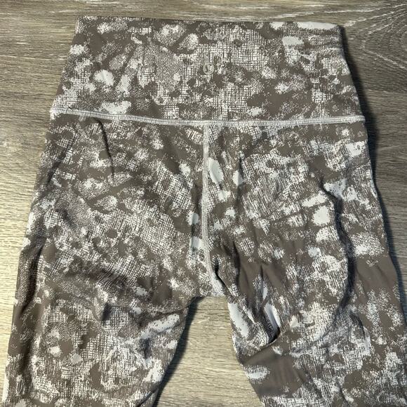 Lululemon Wunder Under High-Rise Crop 23" Synthesize Jacquard Starlight Grey Fog - Picture 4 of 6